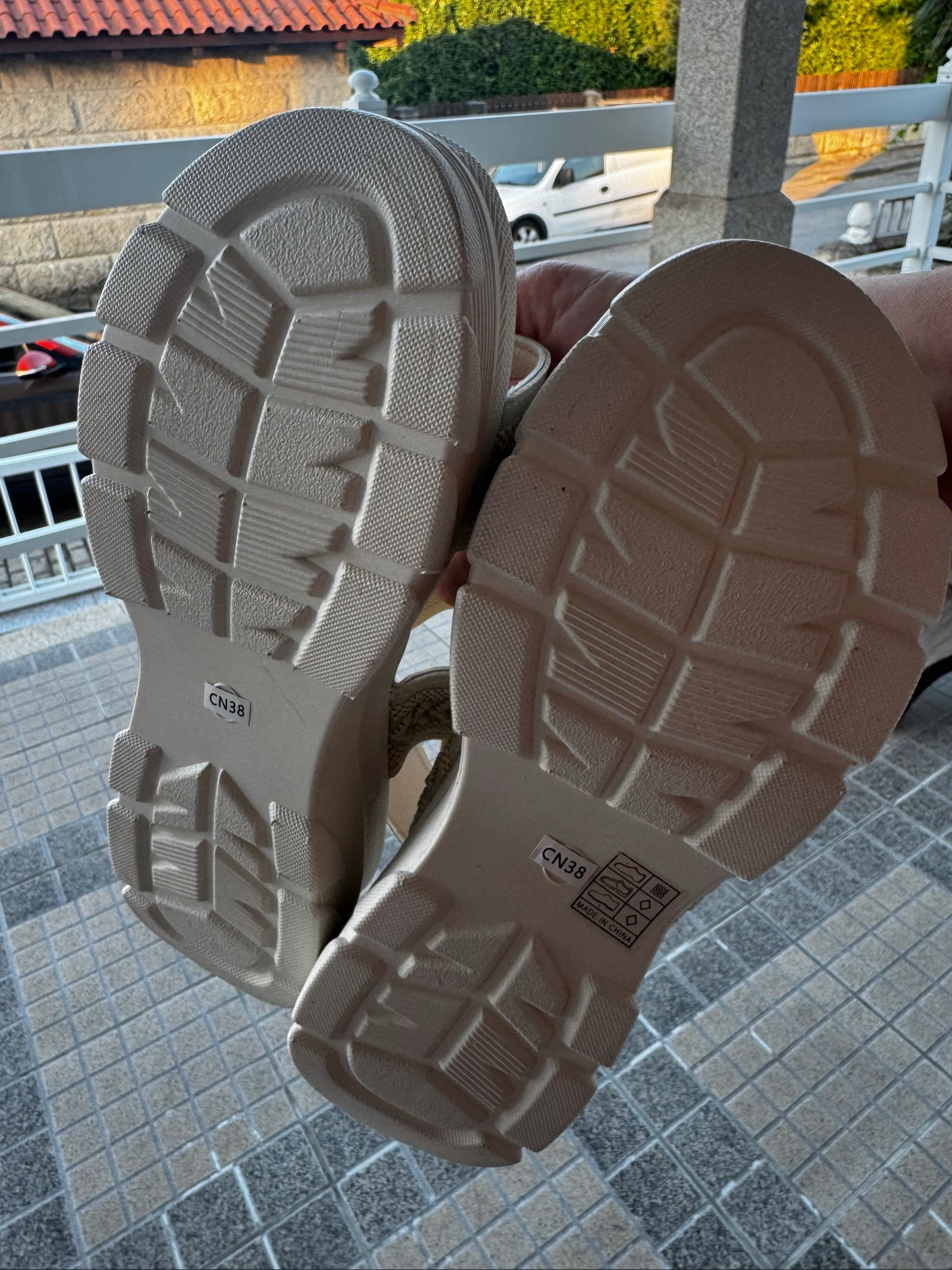 Beige Platform Sandals New | Size 38 | Comfortable and Modern – photo 4